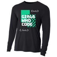 Girl Who Code Cooling Performance Long Sleeve Crew