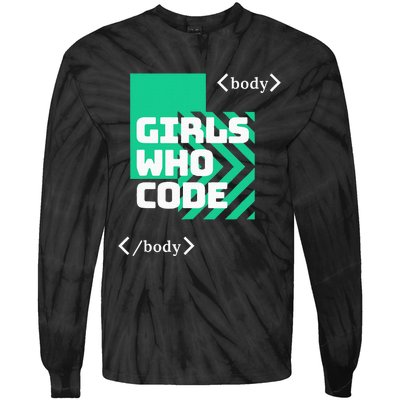 Girl Who Code Tie-Dye Long Sleeve Shirt