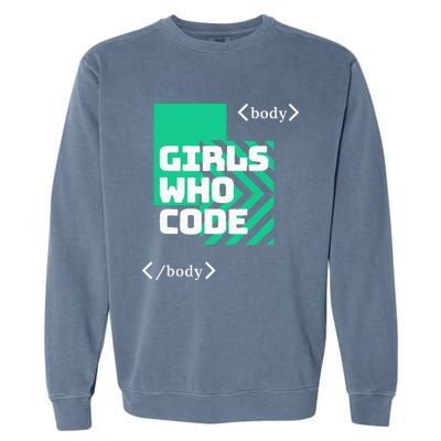 Girl Who Code Garment-Dyed Sweatshirt