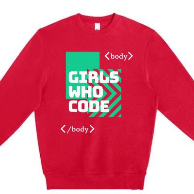 Girl Who Code Premium Crewneck Sweatshirt