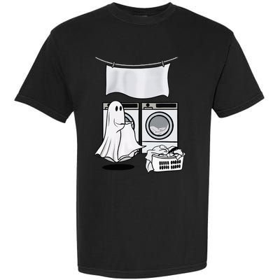 Ghost Wash Clothes Spooky Season Retro Halloween Garment-Dyed Heavyweight T-Shirt