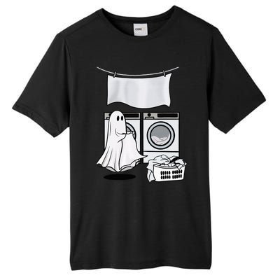 Ghost Wash Clothes Spooky Season Retro Halloween Tall Fusion ChromaSoft Performance T-Shirt