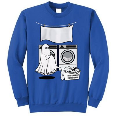 Ghost Wash Clothes Spooky Season Retro Halloween Sweatshirt