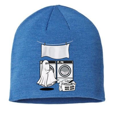 Ghost Wash Clothes Spooky Season Retro Halloween Sustainable Beanie