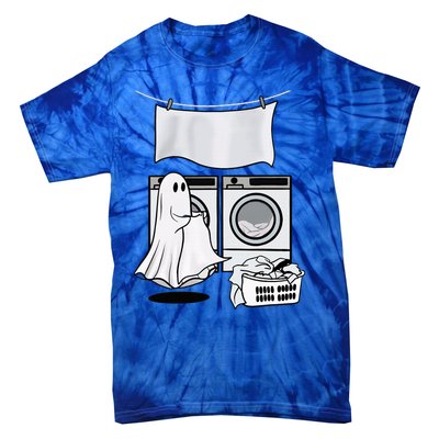 Ghost Wash Clothes Spooky Season Retro Halloween Tie-Dye T-Shirt