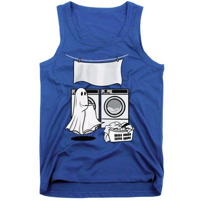 Ghost Wash Clothes Spooky Season Retro Halloween Tank Top