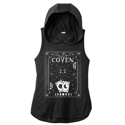 Gothic Witchy Coven Tarot Celestial Bachelorette Matching Ladies PosiCharge Tri-Blend Wicking Draft Hoodie Tank