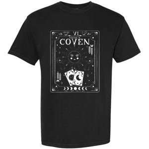 Gothic Witchy Coven Tarot Celestial Bachelorette Matching Garment-Dyed Heavyweight T-Shirt