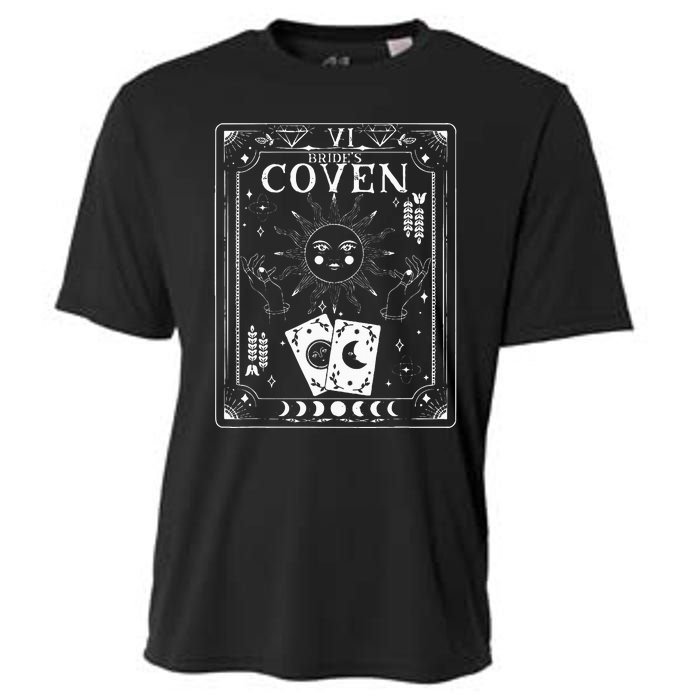 Gothic Witchy Coven Tarot Celestial Bachelorette Matching Cooling Performance Crew T-Shirt