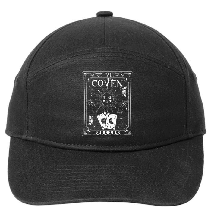 Gothic Witchy Coven Tarot Celestial Bachelorette Matching 7-Panel Snapback Hat