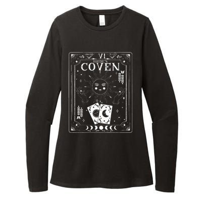 Gothic Witchy Coven Tarot Celestial Bachelorette Matching Womens CVC Long Sleeve Shirt