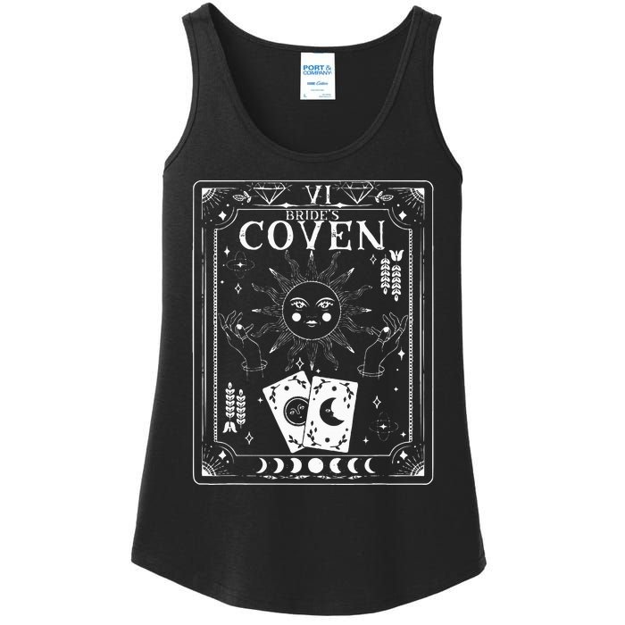 Gothic Witchy Coven Tarot Celestial Bachelorette Matching Ladies Essential Tank