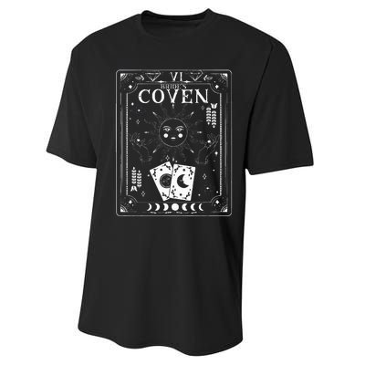 Gothic Witchy Coven Tarot Celestial Bachelorette Matching Performance Sprint T-Shirt