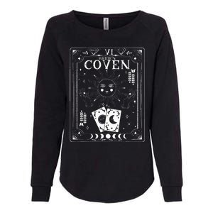 Gothic Witchy Coven Tarot Celestial Bachelorette Matching Womens California Wash Sweatshirt