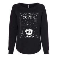 Gothic Witchy Coven Tarot Celestial Bachelorette Matching Womens California Wash Sweatshirt