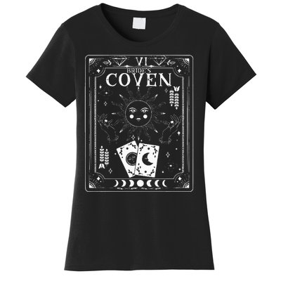 Gothic Witchy Coven Tarot Celestial Bachelorette Matching Women's T-Shirt