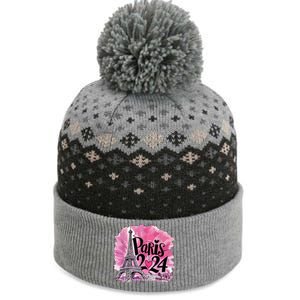 Girl Women Cute 2024 Eiffel Tower Love Paris The Baniff Cuffed Pom Beanie