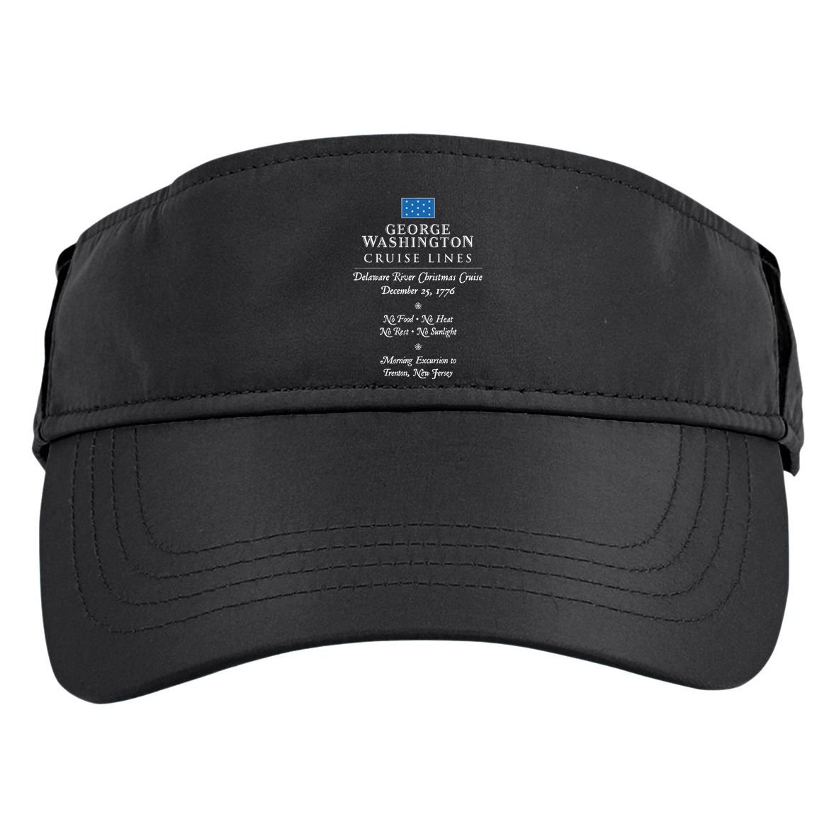 George Washington Crossing Delaware River 1776 Adult Drive Performance Visor