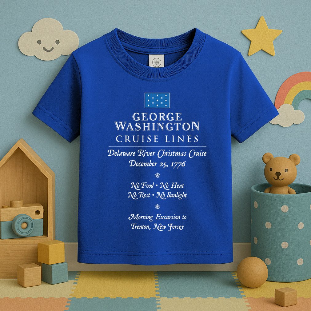 George Washington Crossing Delaware River 1776 Toddler T-Shirt
