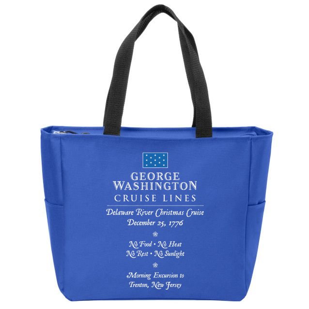 George Washington Crossing Delaware River 1776 Zip Tote Bag