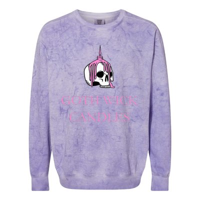 Goth Wick Candle Colorblast Crewneck Sweatshirt