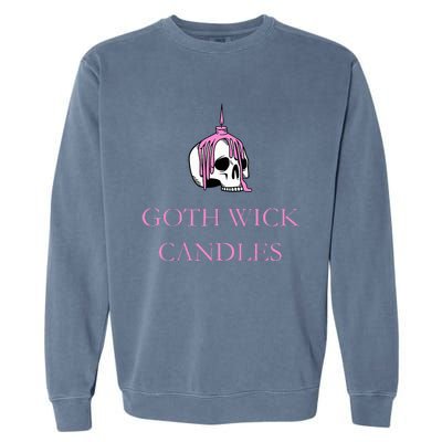 Goth Wick Candle Garment-Dyed Sweatshirt