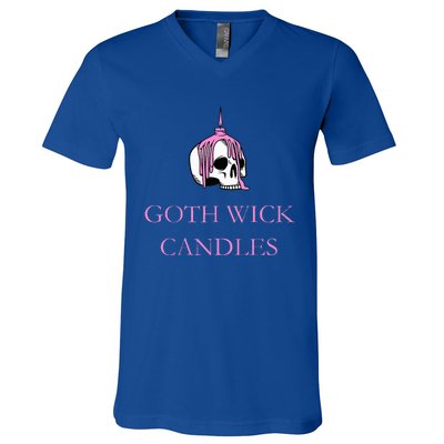 Goth Wick Candle V-Neck T-Shirt