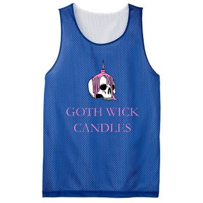 Goth Wick Candle Mesh Reversible Basketball Jersey Tank