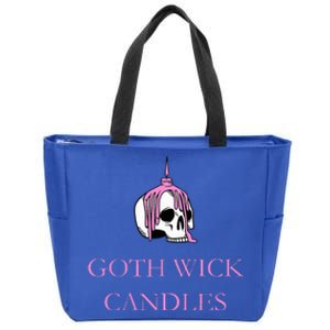 Goth Wick Candle Zip Tote Bag