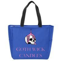 Goth Wick Candle Zip Tote Bag