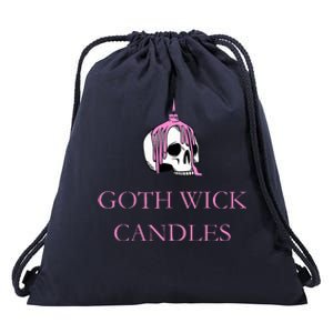 Goth Wick Candle Drawstring Bag