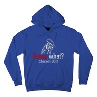 Guess What Chicken Butt Funny Animal Rooster Joke Humor Gift Hoodie