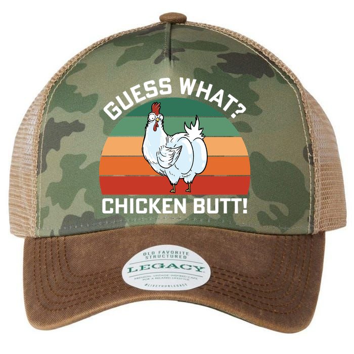 Guess What? Chicken Butt Funny Legacy Tie Dye Trucker Hat