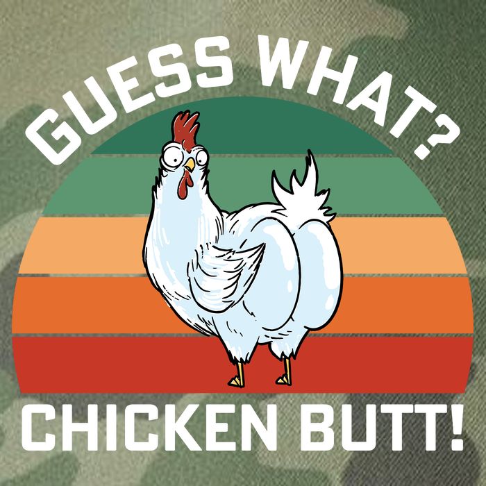 Guess What? Chicken Butt Funny Legacy Tie Dye Trucker Hat