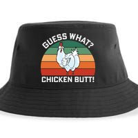 Guess What? Chicken Butt Funny Sustainable Bucket Hat