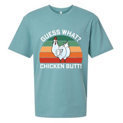 Guess What? Chicken Butt Funny Sueded Cloud Jersey T-Shirt