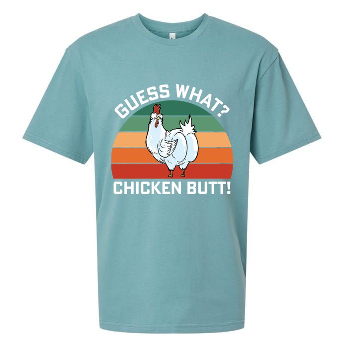 Guess What? Chicken Butt Funny Sueded Cloud Jersey T-Shirt