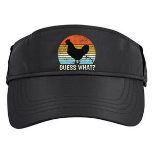 Guess What Chicken Butt! Farm Joke Funny Chickens Lover Adult Drive Performance Visor