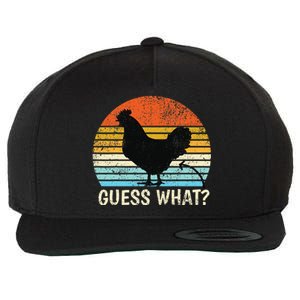 Guess What Chicken Butt! Farm Joke Funny Chickens Lover Wool Snapback Cap