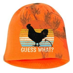 Guess What Chicken Butt! Farm Joke Funny Chickens Lover Kati - Camo Knit Beanie