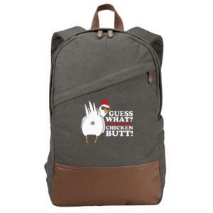 Guess What Chicken Butt! Funny Cotton Canvas Backpack