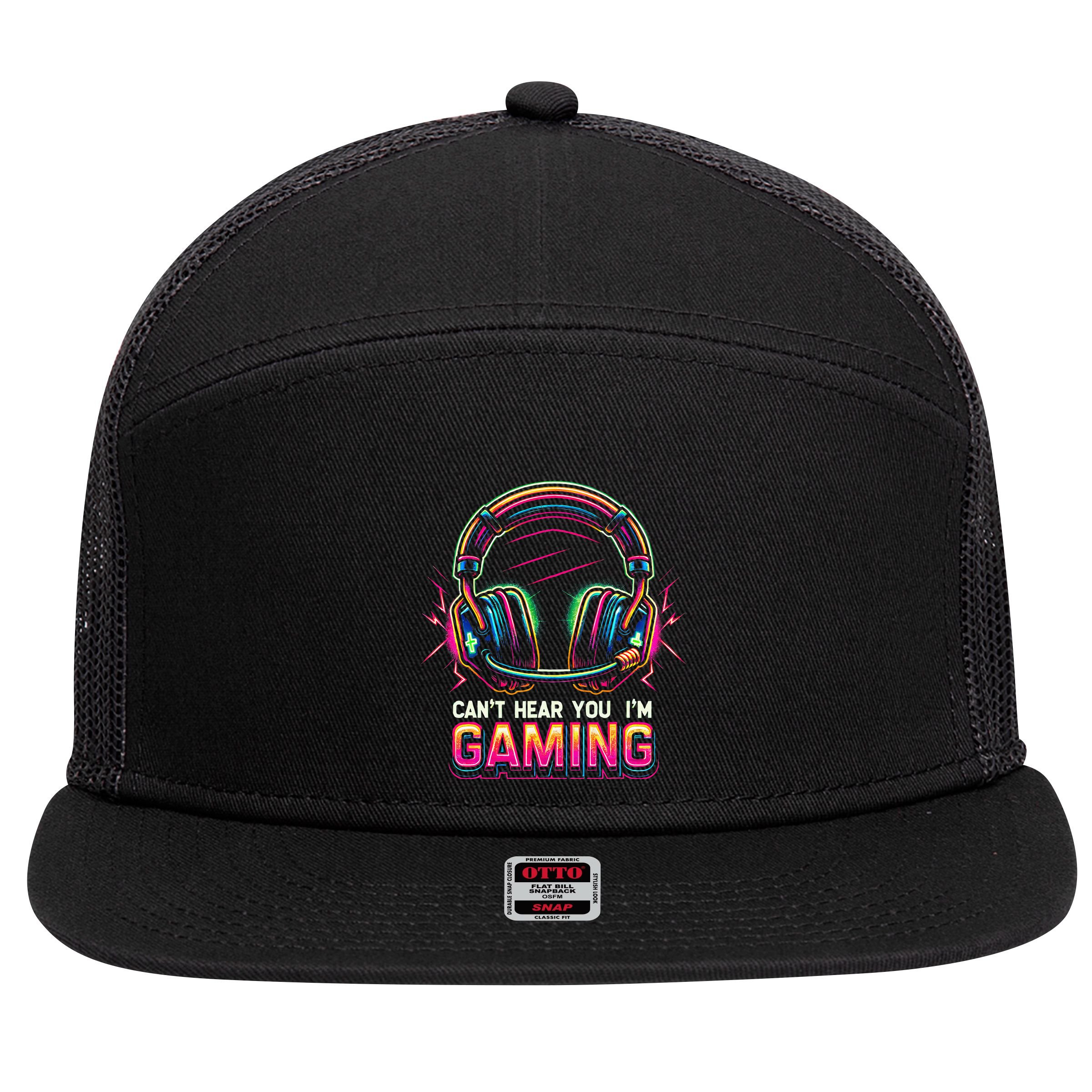 Great Wrestling Design Wrestler Saying Apparel 7 Panel Mesh Trucker Snapback Hat