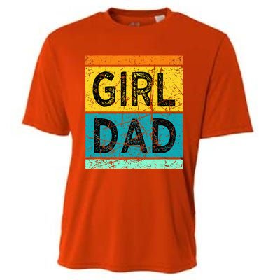 GirlDad With Daughters Hashtag Cooling Performance Crew T-Shirt