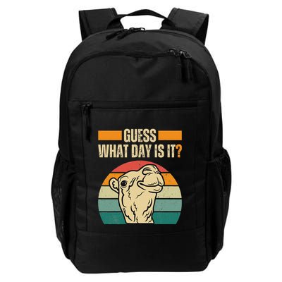 Guess What Day Is It Camel Hump Day Camel Wednesday Funny Daily Commute Backpack