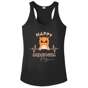 Groundhog Whisperer Day Happy Woodchuck Groundhog Day Ladies PosiCharge Competitor Racerback Tank