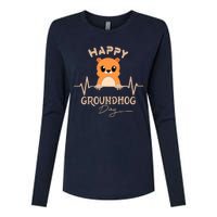 Groundhog Whisperer Day Happy Woodchuck Groundhog Day Womens Cotton Relaxed Long Sleeve T-Shirt