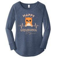 Groundhog Whisperer Day Happy Woodchuck Groundhog Day Women's Perfect Tri Tunic Long Sleeve Shirt