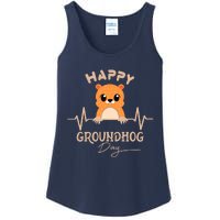 Groundhog Whisperer Day Happy Woodchuck Groundhog Day Ladies Essential Tank