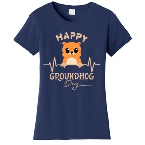 Groundhog Whisperer Day Happy Woodchuck Groundhog Day Women's T-Shirt