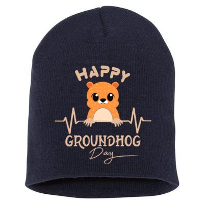 Groundhog Whisperer Day Happy Woodchuck Groundhog Day Short Acrylic Beanie